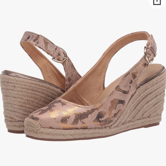 Naturalizer Shoes - Naturalizer Pearl Wedge Sandals Leopard Espadrille 9.5 NEW